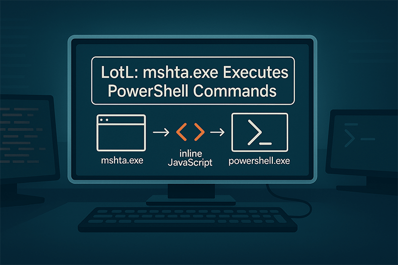 Fileless LotL Attacks: How mshta.exe Executes PowerShell Commands via Inline JavaScript