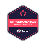 Threat Intelligence Fundamentals for SOC Analysts Badge - Shateel