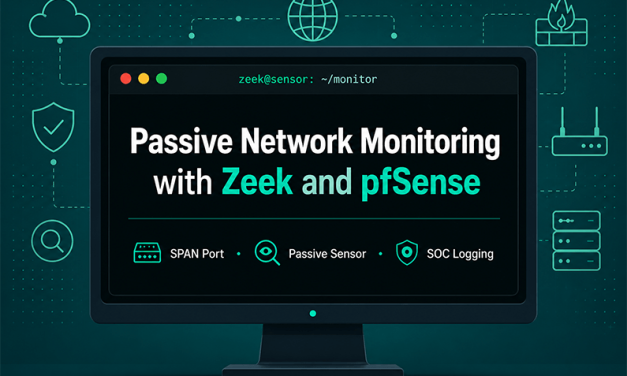 How to Set Up Passive Network Monitoring With Zeek and pfSense SPAN Port in VMware
